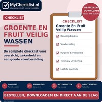 Checklist groente en fruit veilig wassen met uitgebreide stappen en controlepunten