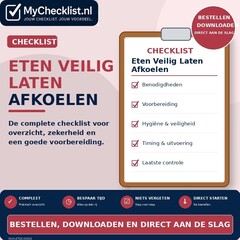 Checklist eten veilig laten afkoelen