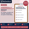 Checklist ingrediënten op kamertemperatuur brengen