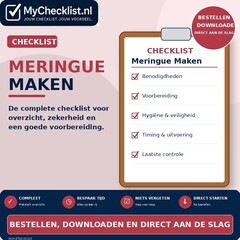 Checklist meringue maken