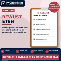 Checklist bewust eten