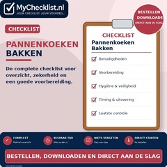 Checklist pannenkoeken bakken
