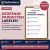 Checklist geopende producten labelen