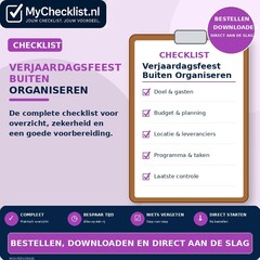 Checklist verjaardagsfeest buiten organiseren