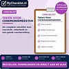 Checklist taken voor ceremoniemeester