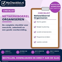 Checklist netwerkborrel organiseren