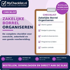 Checklist zakelijke borrel organiseren