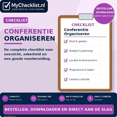 Checklist conferentie organiseren