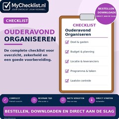 Checklist ouderavond organiseren