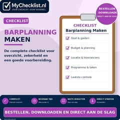 Checklist barplanning maken
