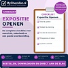 Checklist expositie openen
