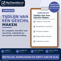 Checklist tijdlijn van een geschil maken met uitgebreide stappen en controlepunten