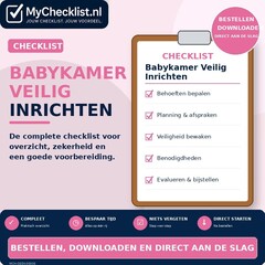 Checklist babykamer veilig inrichten
