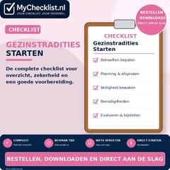 Checklist gezinstradities starten
