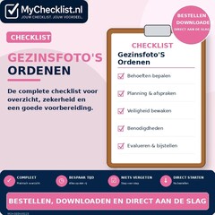Checklist gezinsfoto's ordenen