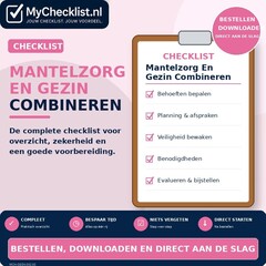 Checklist mantelzorg en gezin combineren