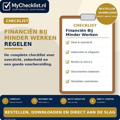 Checklist financiën bij minder werken regelen