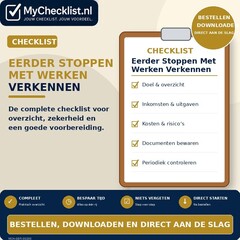 Checklist eerder stoppen met werken verkennen