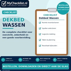 Checklist dekbed wassen