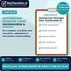 Checklist vaatwasser reinigen voor huishouden & organiseren