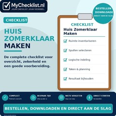 Checklist huis zomerklaar maken