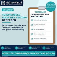 Checklist tuinmeubels voor het seizoen opbergen