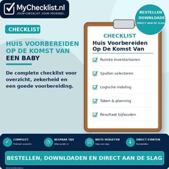 Checklist huis voorbereiden op de komst van een baby