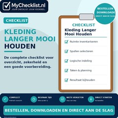 Checklist kleding langer mooi houden