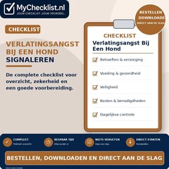 Checklist verlatingsangst bij een hond signaleren