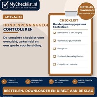 Checklist hondenpenninggegevens controleren met uitgebreide stappen en controlepunten