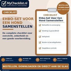Checklist ehbo-set voor een hond samenstellen