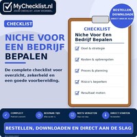 Checklist niche voor een bedrijf bepalen met uitgebreide stappen en controlepunten