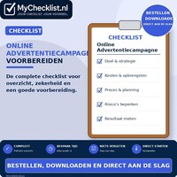 Checklist online advertentiecampagne voorbereiden met uitgebreide stappen en controlepunten