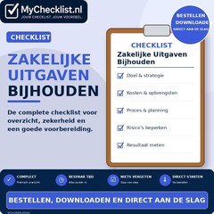 Checklist zakelijke uitgaven bijhouden