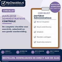 Checklist jaarlijkse administratieve controle uitvoeren met uitgebreide stappen en controlepunten