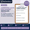 Checklist computer voor een oudere instellen