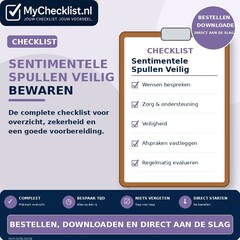 Checklist sentimentele spullen veilig bewaren