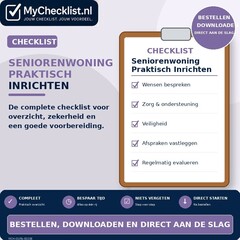 Checklist seniorenwoning praktisch inrichten