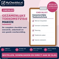 Checklist gezamenlijke toekomstvisie maken met uitgebreide stappen en controlepunten