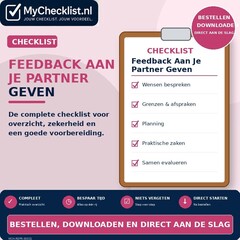Checklist feedback aan je partner geven