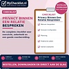 Checklist privacy binnen een relatie bespreken