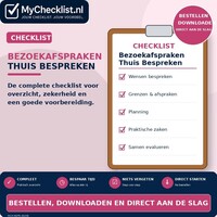 Checklist bezoekafspraken thuis bespreken met uitgebreide stappen en controlepunten