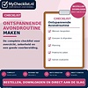 Checklist ontspannende avondroutine maken