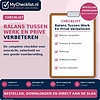 Checklist balans tussen werk en privé verbeteren