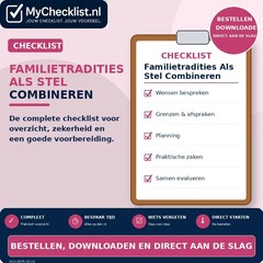 Checklist familietradities als stel combineren