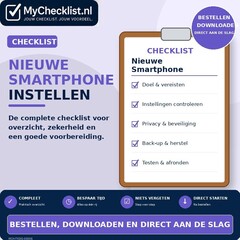 Checklist nieuwe smartphone instellen