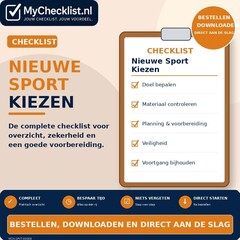 Checklist nieuwe sport kiezen