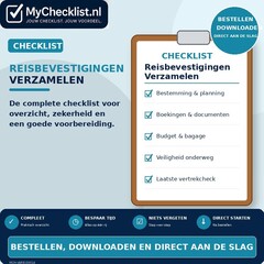 Checklist reisbevestigingen verzamelen
