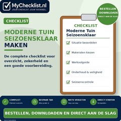 Checklist moderne tuin seizoensklaar maken