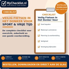 Checklist veilig fietsen in het donker voor sport & vrije tijd